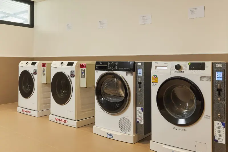 Washers and dryers in the laundry room